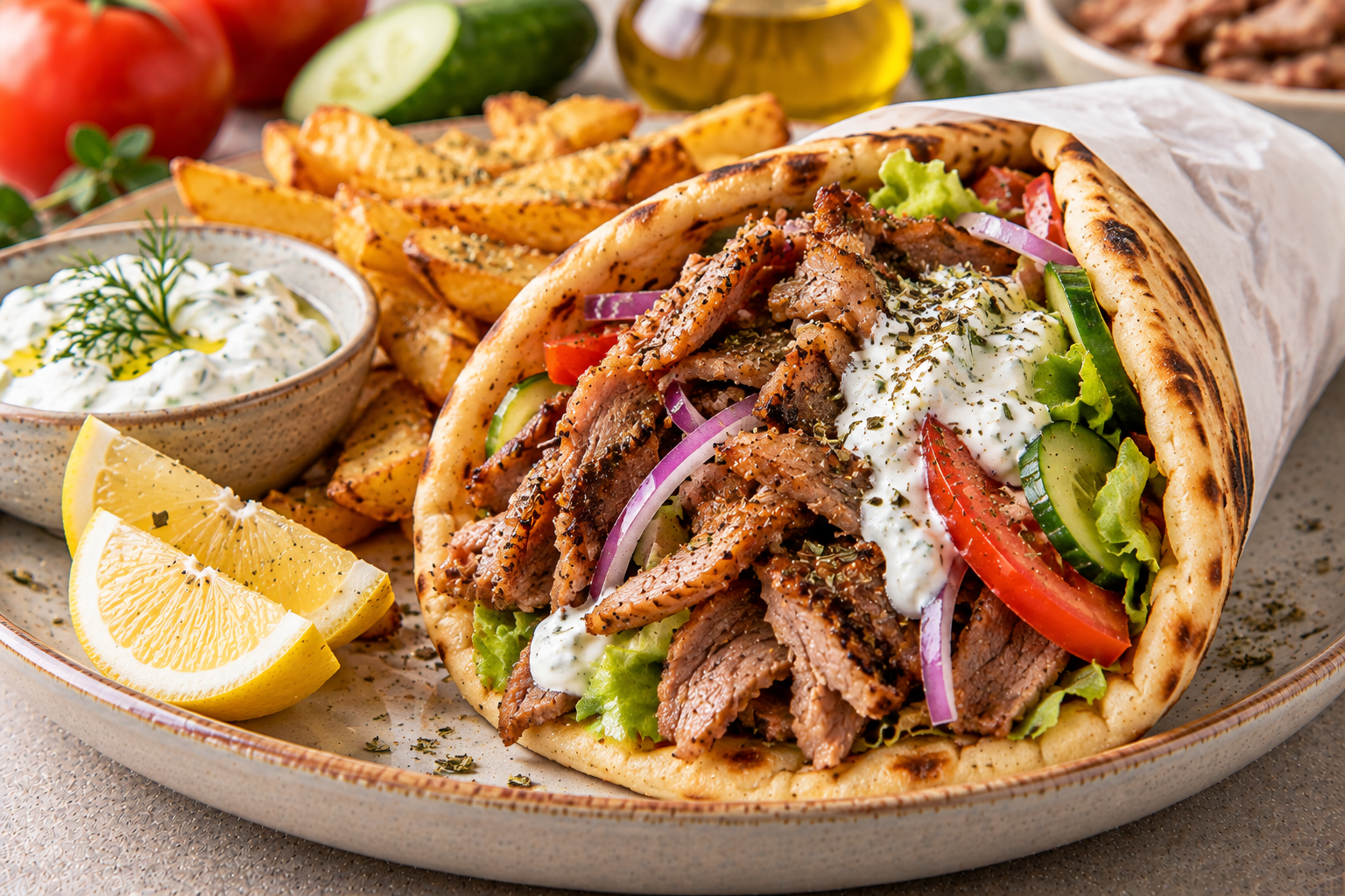 Gyros de cordero